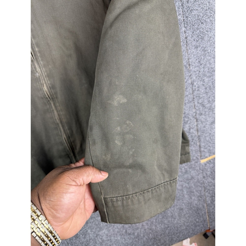 Levi's Canvas Utility Jacket Corduroy Collar Lined‎ Men's XL Green Detroit Style - Picture 10 of 14